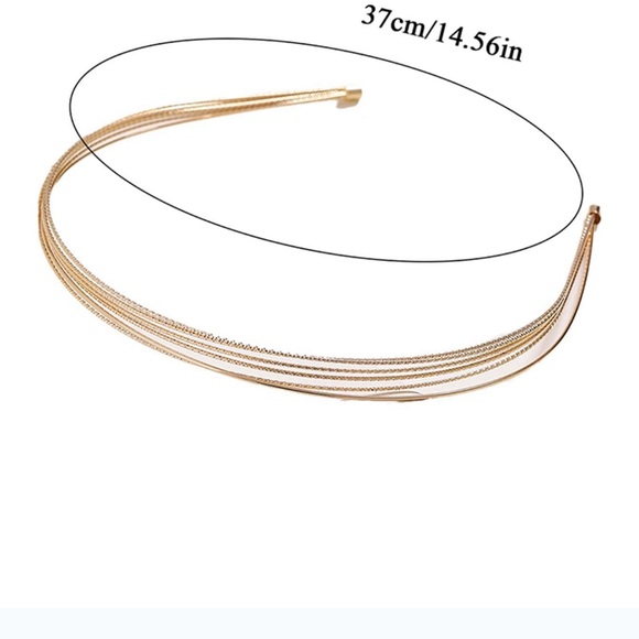 Gold Double Strand Headband - Picture 4 of 8